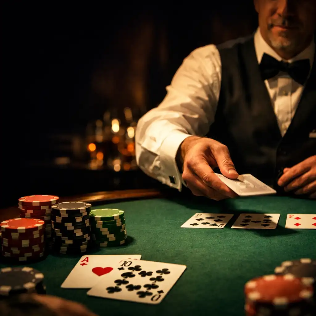 Ekskluzywny wieczór pokerowy przy zielonym stole